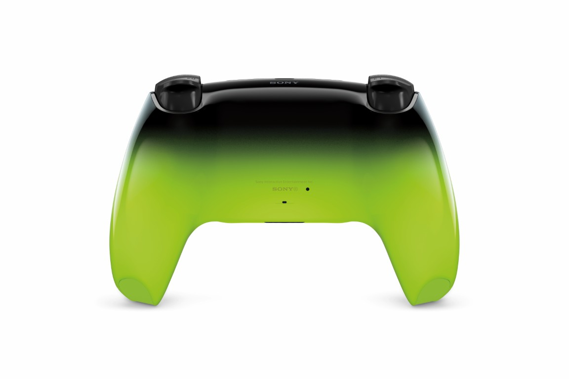 Kontroler z gradientem od czarnego do jaskrawozielonego.