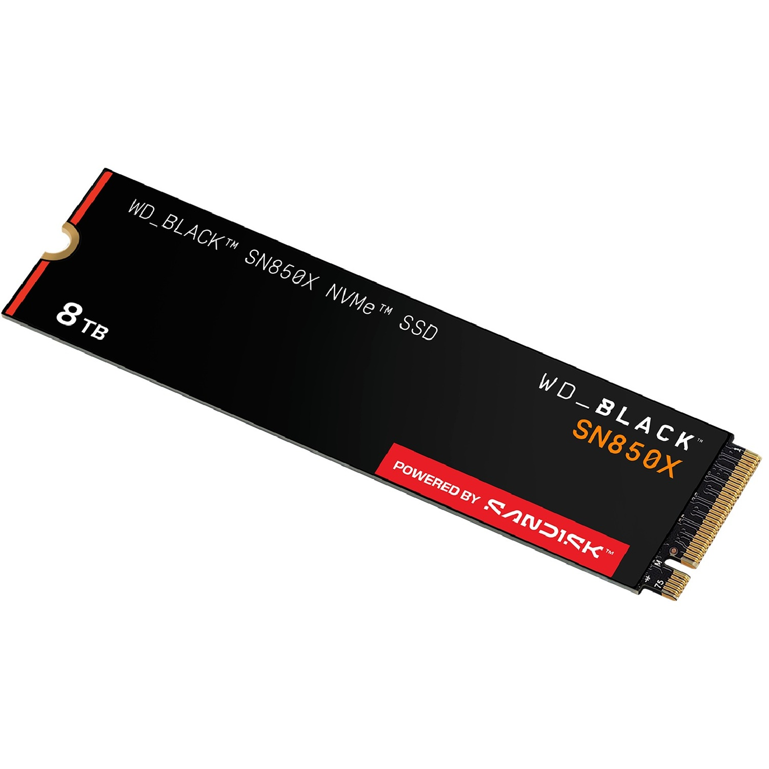 SSD WD_BLACK SN850X noire 8 To, alimentée par SanDisk.
