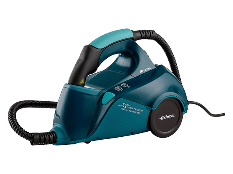 Limpiador de vapor - Ariete 4145/22, 1500W, 1.2L, 5bar, 45 min Autonomía, Regulador del Vapor, 10 Accesorios, Azul