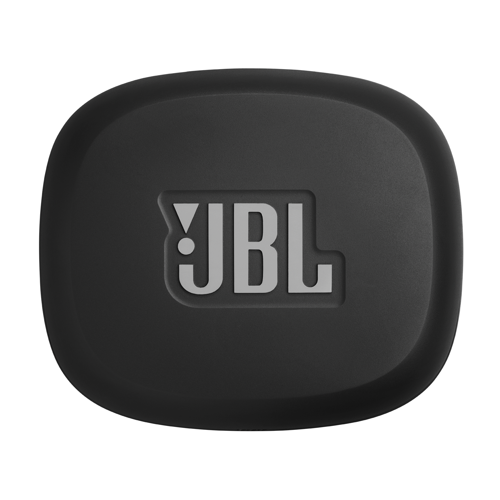Kabartmalı JBL logolu siyah şarj kutusu.