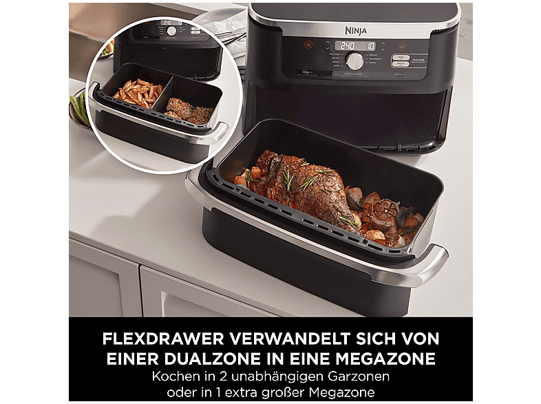 NINJA AF500EU Foodi FlexDrawer 10,4 L Heißluftfritteuse