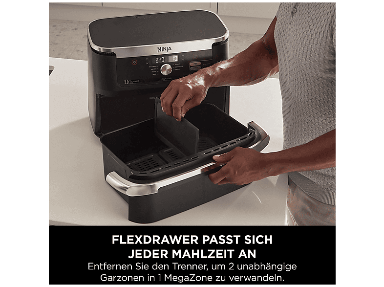 NINJA AF500EU Foodi FlexDrawer 10,4 L Heißluftfritteuse