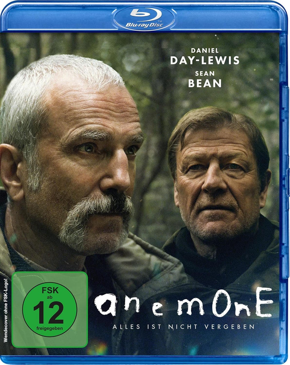 Zwei Männer im Wald, Daniel Day-Lewis und Sean Bean. Blu-ray Cover.