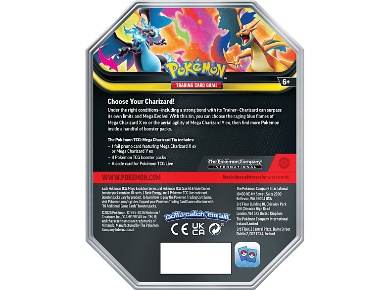 POKEMON (UE) Mega Charizard ex Tin Trading cards | MediaMarkt
