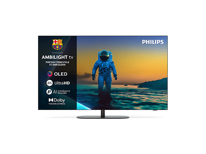 TV PHILIPS Ambilight 55OLED820, 4K UHD, OLED 139cm 55'', Smart TV, Dolby Vision and Atmos, Google TV