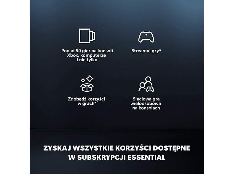Kod aktywacyjny MICROSOFT Xbox Game Pass Essential – 12–miesięczna subskrypcja – zdjęcie 3