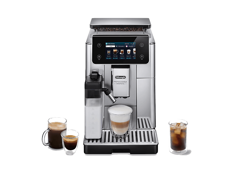 De’Longhi – Cafetera Superautomática De’Longhi PrimaDonna Aromatic ECAM630.55.SSM con molinillo integrado.