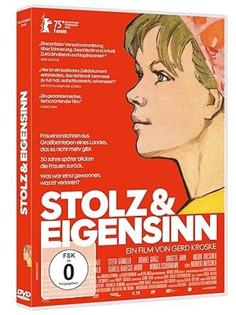 DVD-Cover mit Porträt einer Frau im Profil, Titel: STOLZ & EIGENSINN.