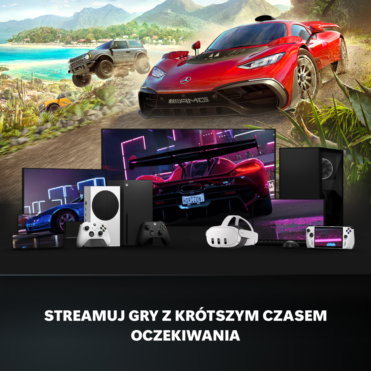 Gry wyścigowe na urządzeniach: samochody, komputery, konsole i gogle VR.