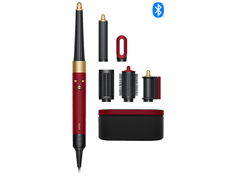 Dyson Airwrap i.d.™ Multi-Haarstyler und -trockner mit Bluetooth® Technologie Samtrot & Gold, 1300 Watt, 6 Aufsätze