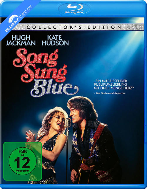 Blu-ray Hülle: "Song Sung Blue", Hugh Jackman und Kate Hudson singen.