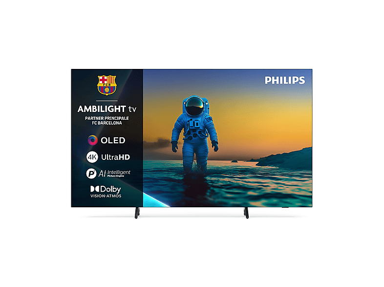 Tv Philips Ambilight 77Oled820, 4K Uhd, Oled 194Cm 77", Smart Tv, Dolby Vision And Atmos, Google Tv