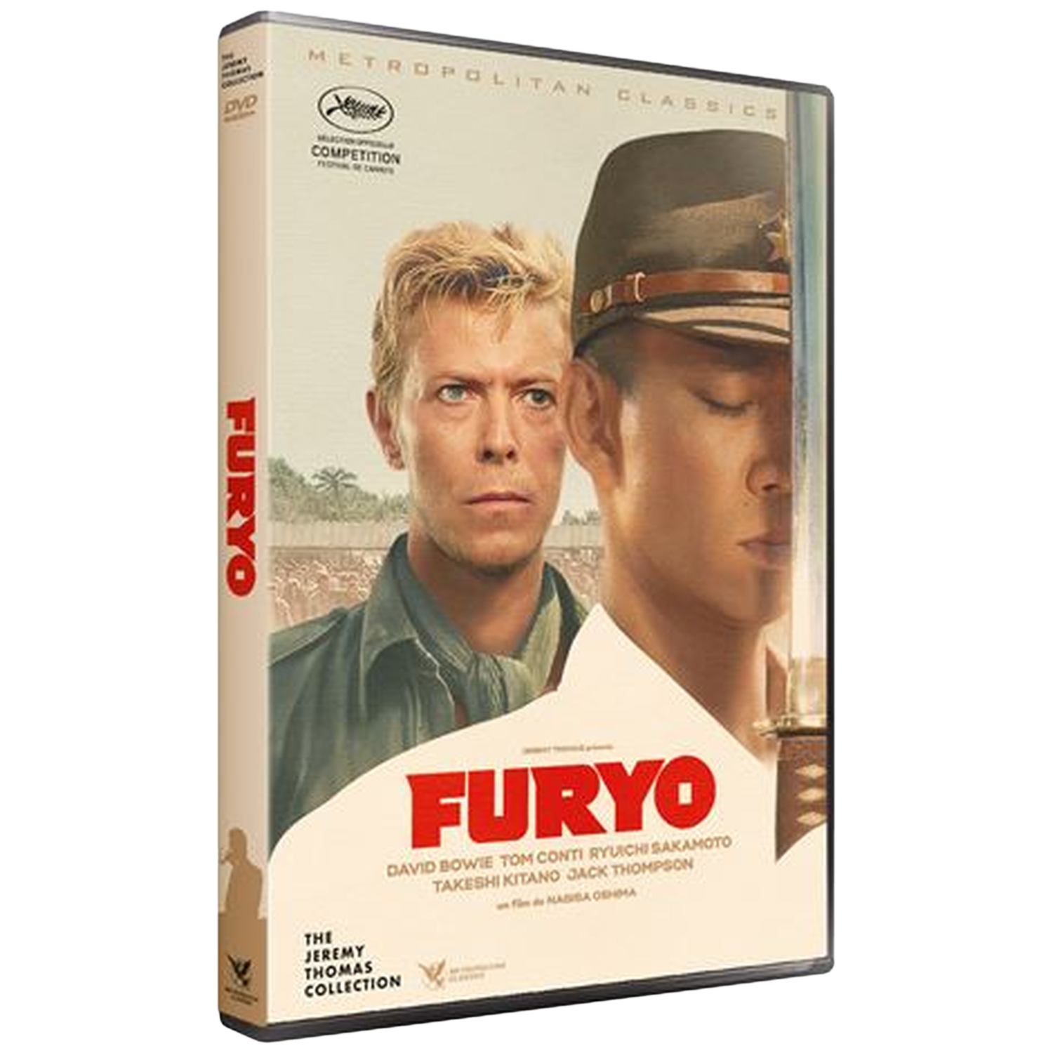 Couverture DVD du film 'Furyo' avec David Bowie et Takeshi Kitano.