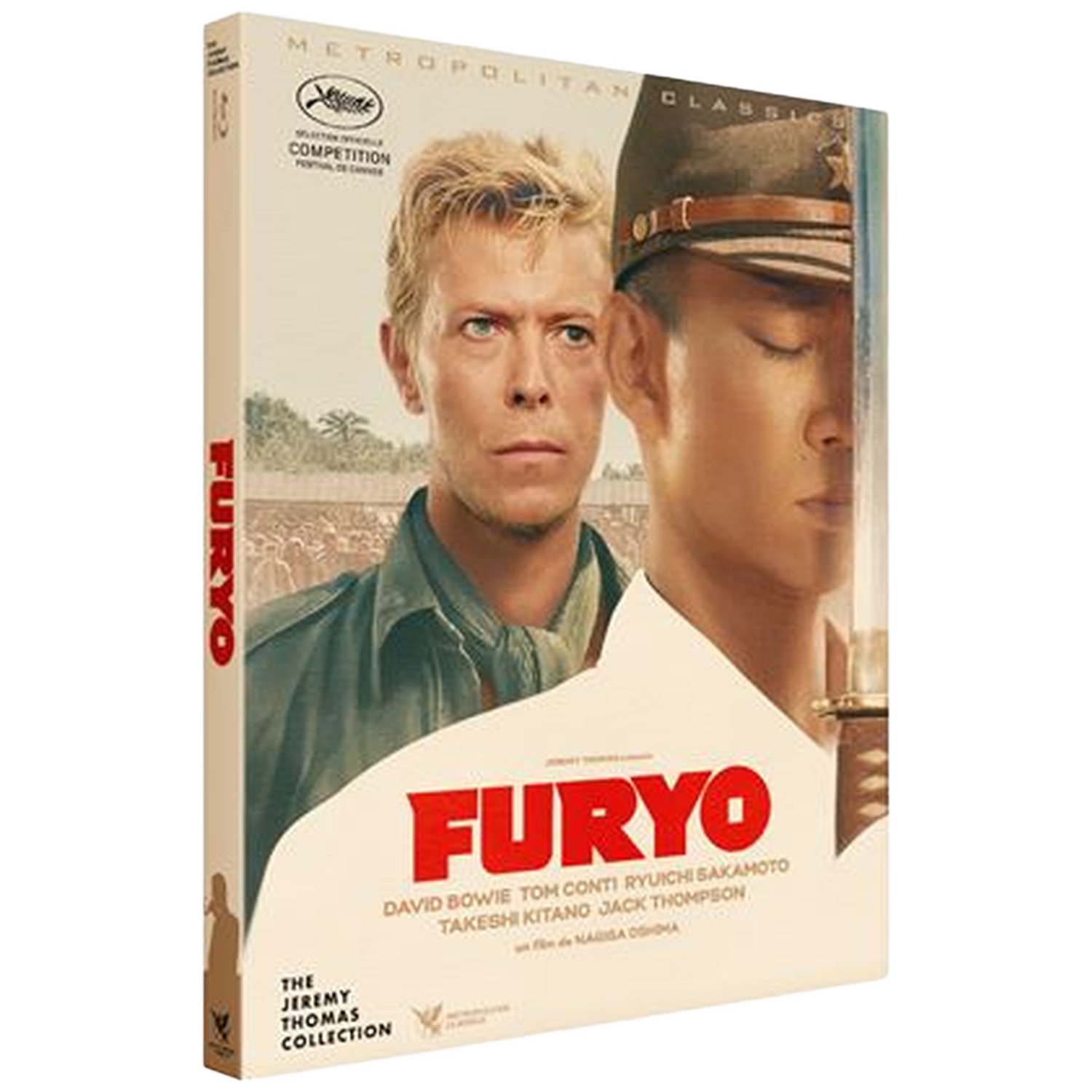 DVD-hoes 'Furyo' met David Bowie en Ryuichi Sakamoto. Rode tekst.