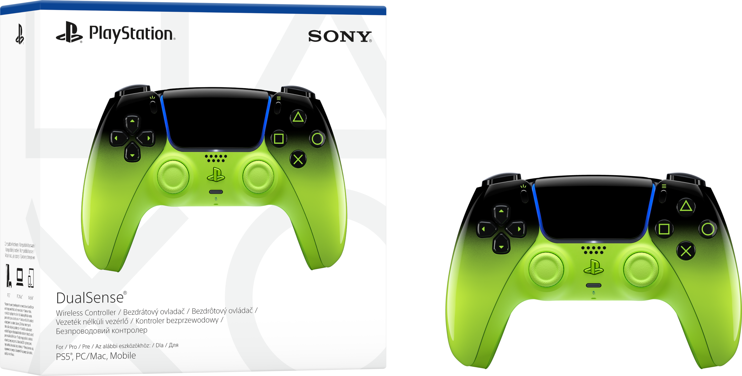 SONY PlayStation 5 DualSense vezeték nélküli kontroller (Remix Green)