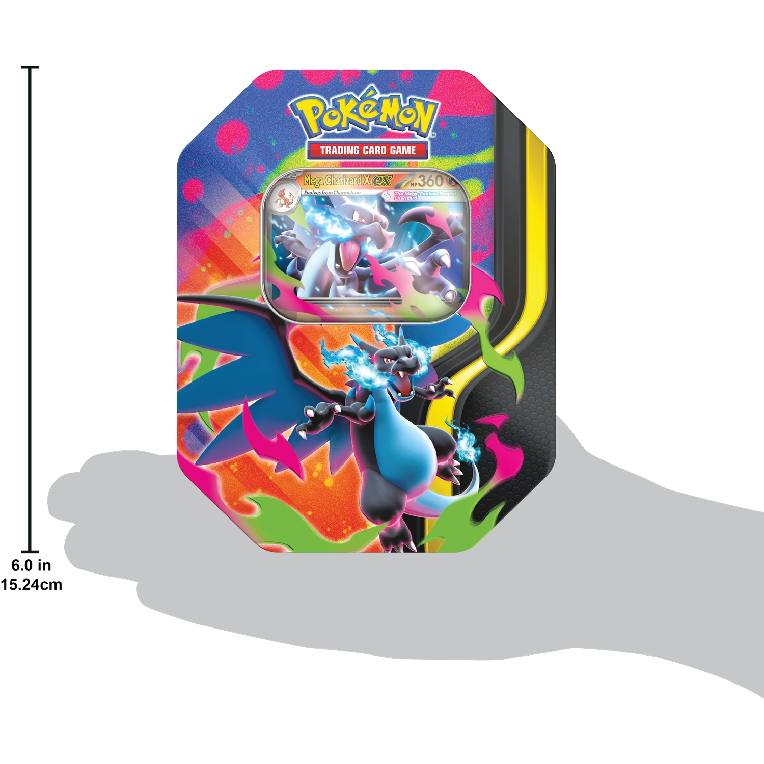 Boîte de jeu de cartes à collectionner Pokémon avec Méga Dracaufeu X et Y.