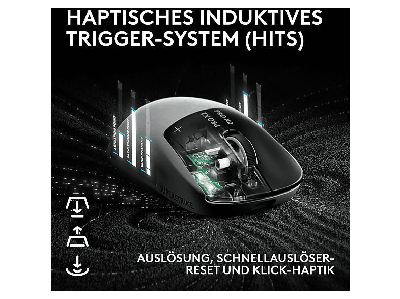 Thumbnail - LOGITECH G PRO X 2 SUPERSTRIKE Gaming-Maus, Lunar Eclipse