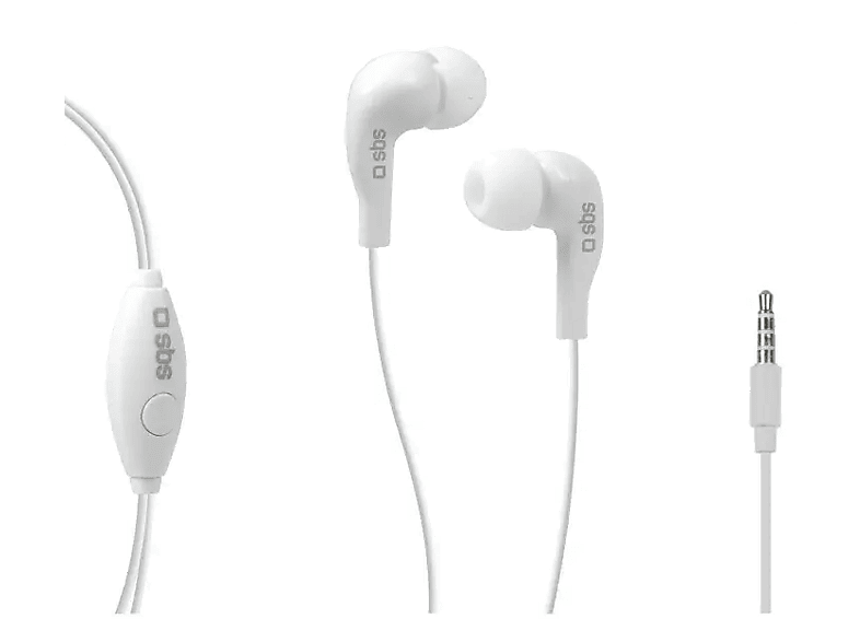 Słuchawki SBS In-Ear Stereo Earset Studio Mix 10 TEINEARWL Biały