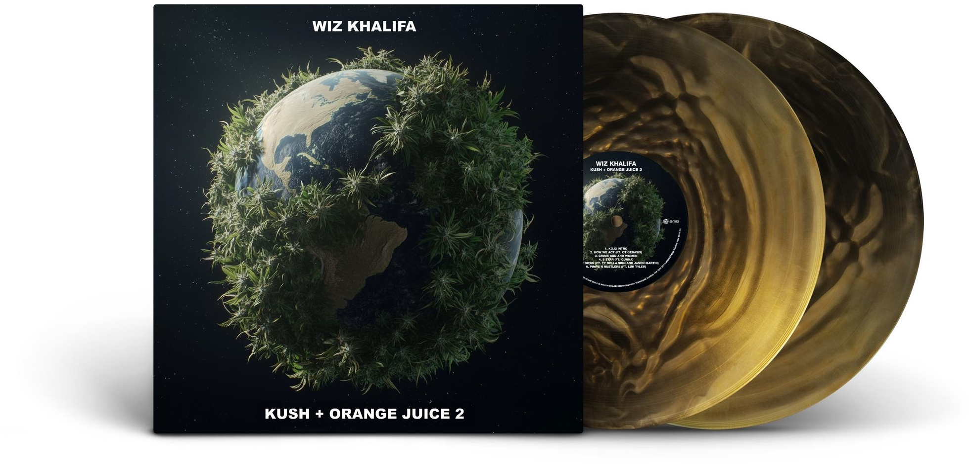 Wiz Khalifa - Kush + Orange Juice 2 (Limited Black & Gold Vinyl) (Vinyl LP (nagylemez))