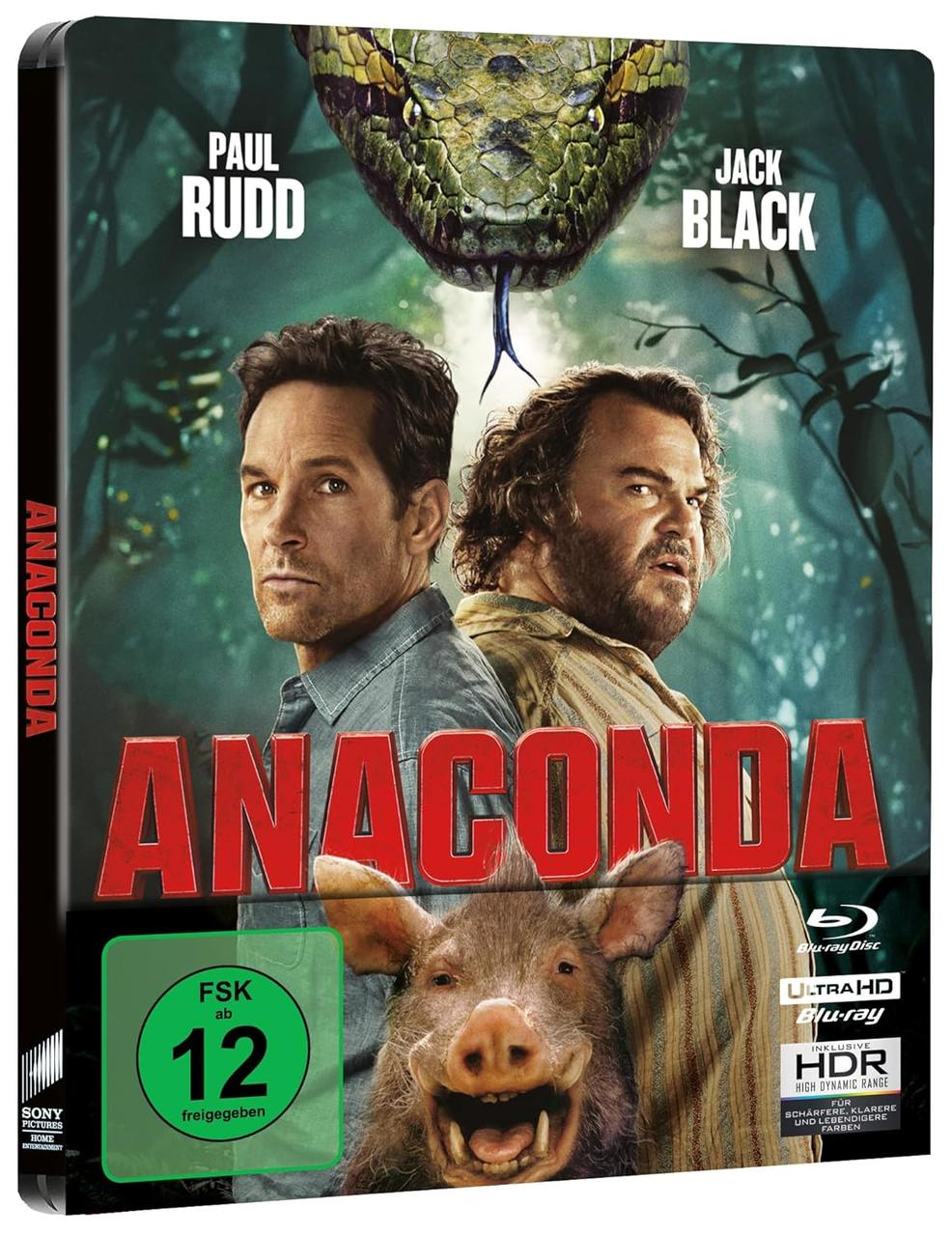 Filmplakat mit Paul Rudd, Jack Black, einer Schlange und einem Schwein.