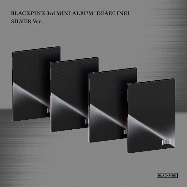 Quatre albums noirs avec bande argentée, BLACKPINK 3rd MINI ALBUM.