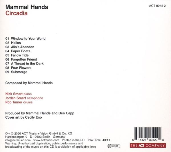 Albumcover mit Titelliste, Künstlern und Label-Infos.