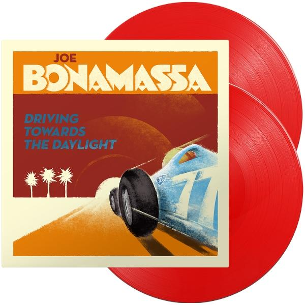 Joe Bonamassa Vinyl: Driving Towards The Daylight Album Cover mit Rennwagen.