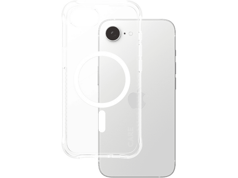 PanzerGlass Fashionable Case Samba Backcover, für Apple iPhone 16e, Transparent/Weiß; Schutzhülle — Foto 5 von 5