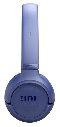 Niebieskie słuchawki JBL z logo TUNE na pałąku.