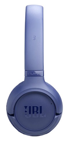 Niebieski element słuchawek JBL z logo.