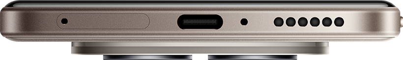Okostelefon alsó éle, USB-C porttal, SIM tálcával és hangszóróráccsal.