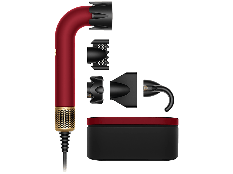 DYSON Supersonic R Straight + Wavy Red Velvet / Gold Föhn Rood | MediaMarkt