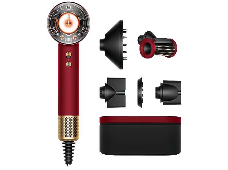 Dyson Supersonic Nural Straight + Wavy Red Velvet / Gold
