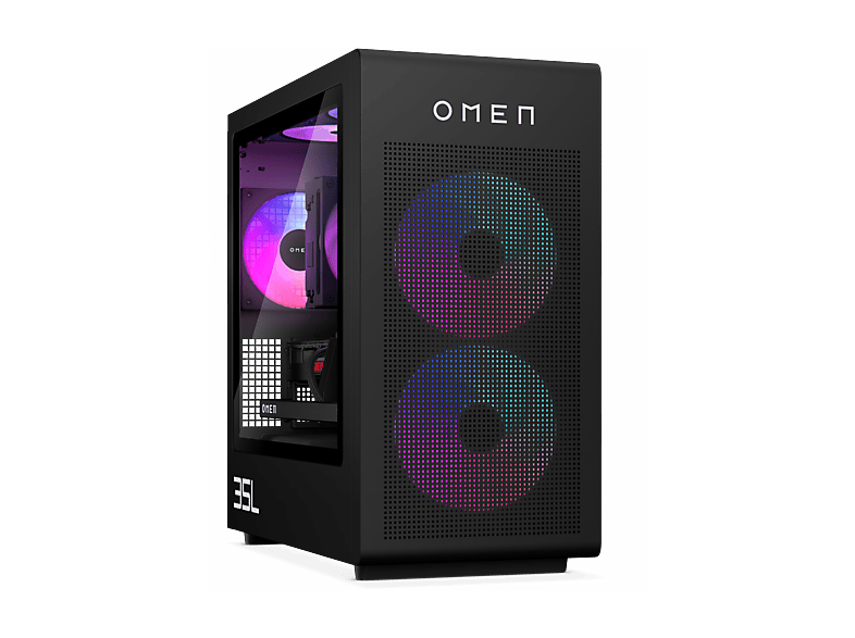 HP Omen 35L GT16-1970ng PC Gaming Desktop, AMD Ryzen™ 7 9800X3D, 32 GB RAM, 1 TB SSD, GeForce RTX™ 5070, Windows 11 Home, Shadow Black — Foto 3 von 5