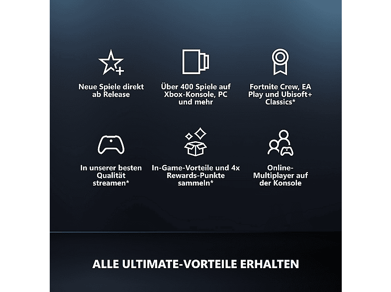Thumbnail - Xbox Game Pass Ultimate – 3-Monats-Mitgliedschaft