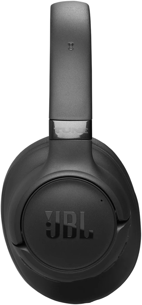 Fekete JBL fejhallgató párnázott fülkagylókkal és állítható fejpánttal.