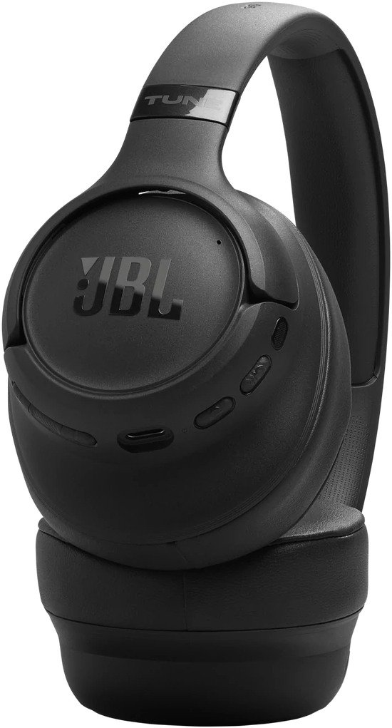 Fekete JBL fejhallgató ezüst "TUNE" logóval a fejpánton.