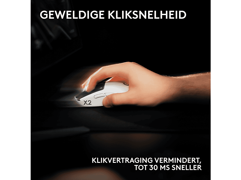 LOGITECH G PRO X2 SUPERSTRIKE LIGHTSPEED Gamingmuis Graphite kopen