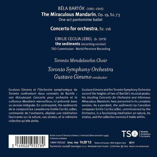 CD-Hülle mit Bartóks „Der wunderbare Mandarin“ und „Konzert für Orchester“.