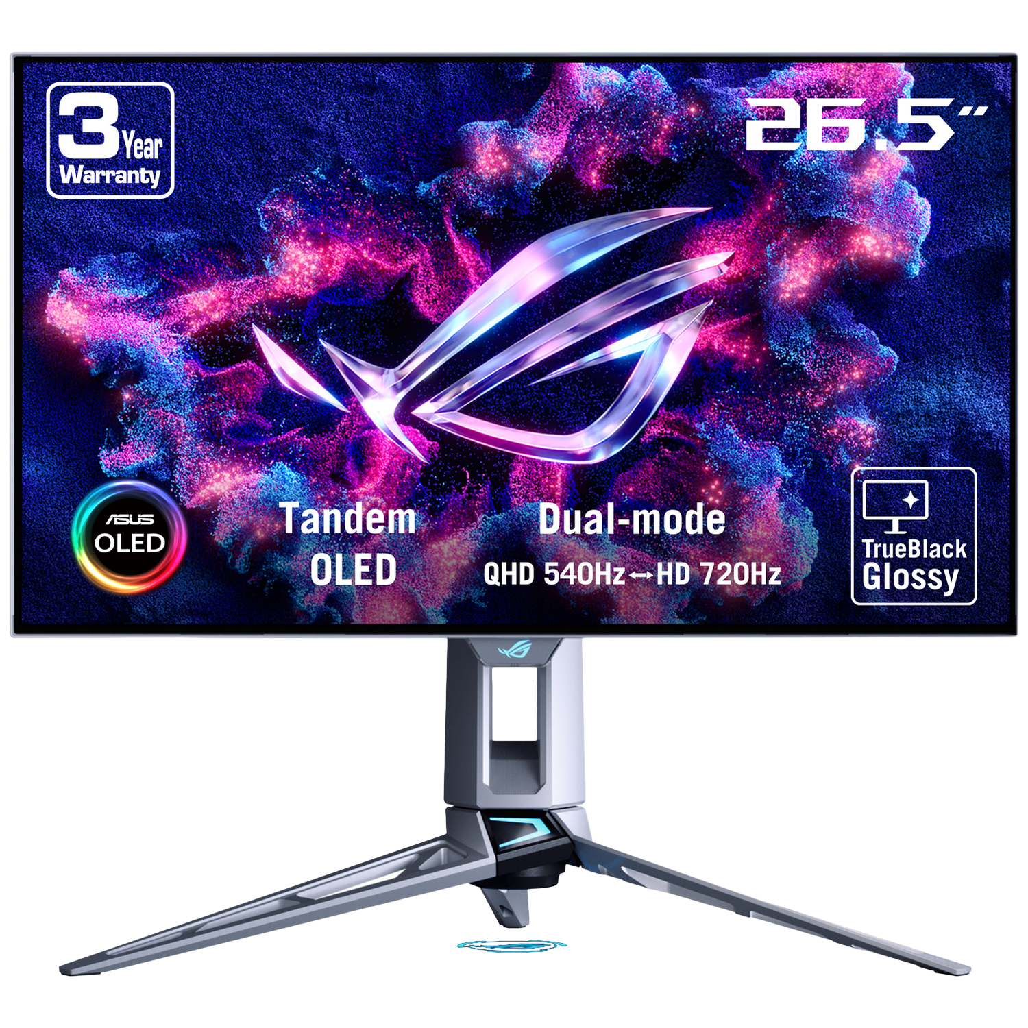 Asus Rog Swift Oled Pg27aqwp-w - 26.5 Inch Qhd Woled