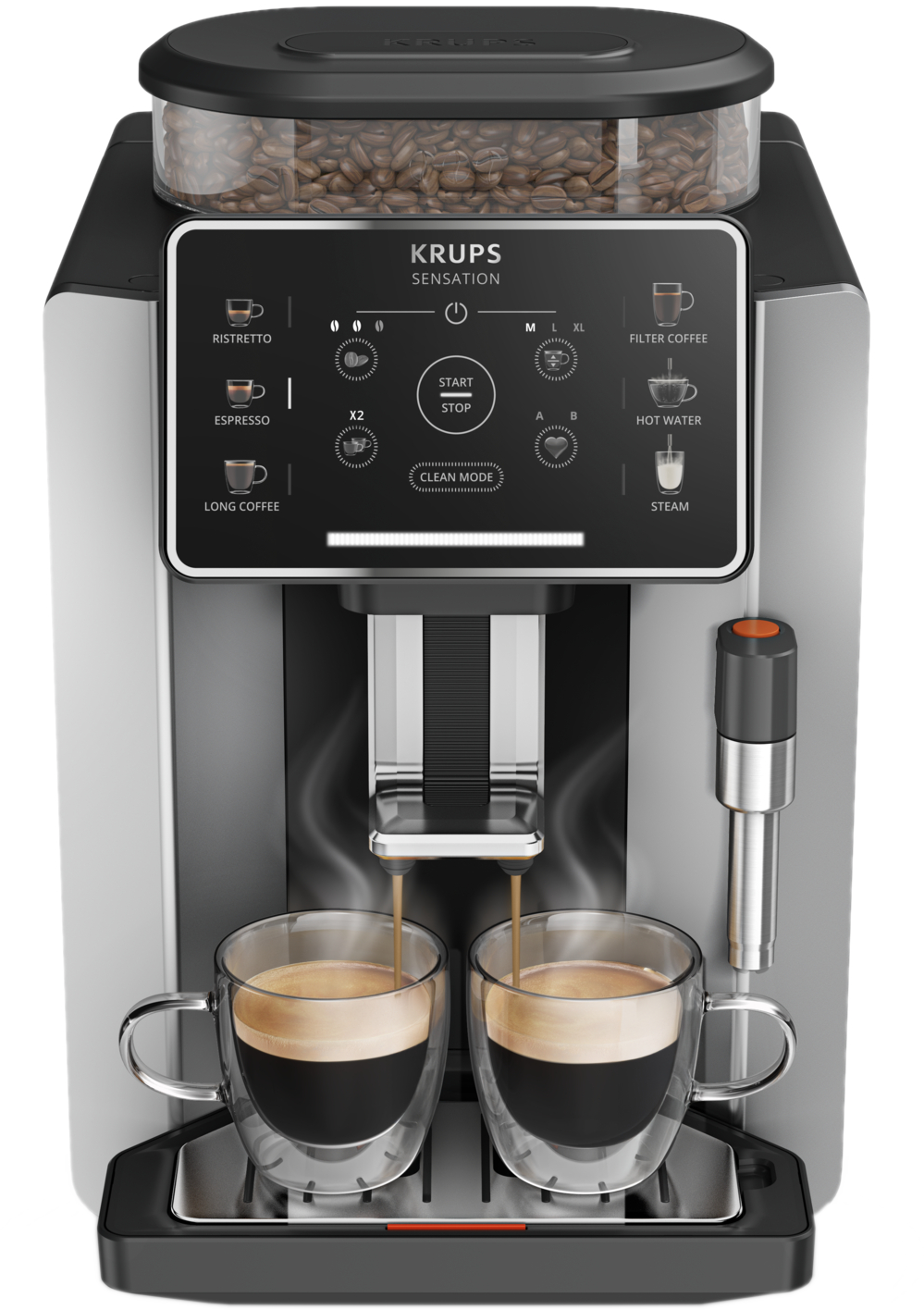 Krups Ea910e Sensation C90 - Volautomatische Espressomachine Zilver