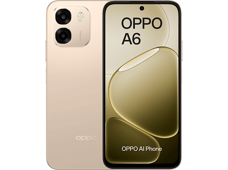 OPPO A6 4G, Aurora Gold, 256 GB, 6 GB RAM, 6.75 LCD, Qualcomm Snapdragon®685 (6nm), 6.500mAh