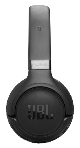 Czarny słuchawki JBL z napisem "TUNE" i symbolem Bluetooth.