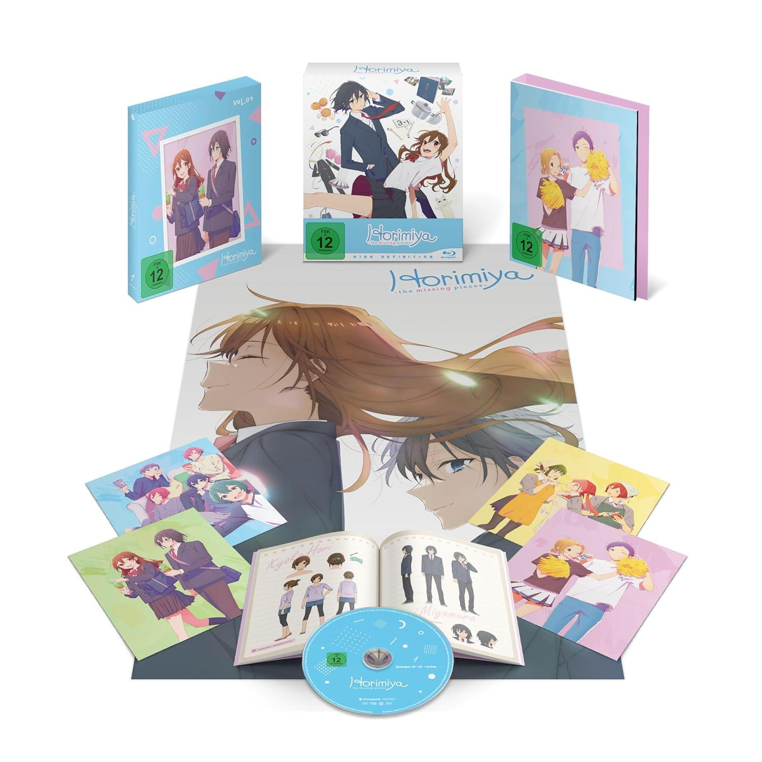 Horimiya Blu-ray-Box mit Postern, Artbook und Disc. FSK 12.