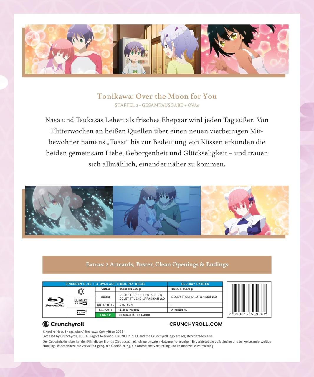 Anime-Charaktere in Szenen; Blu-ray-Details unten.