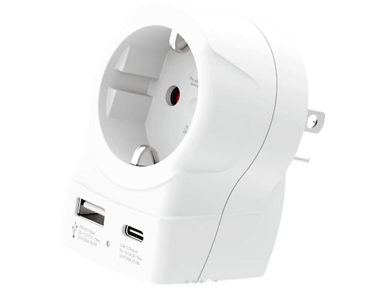 Skross Europe naar USA reisstekker met USB en USB-C PD