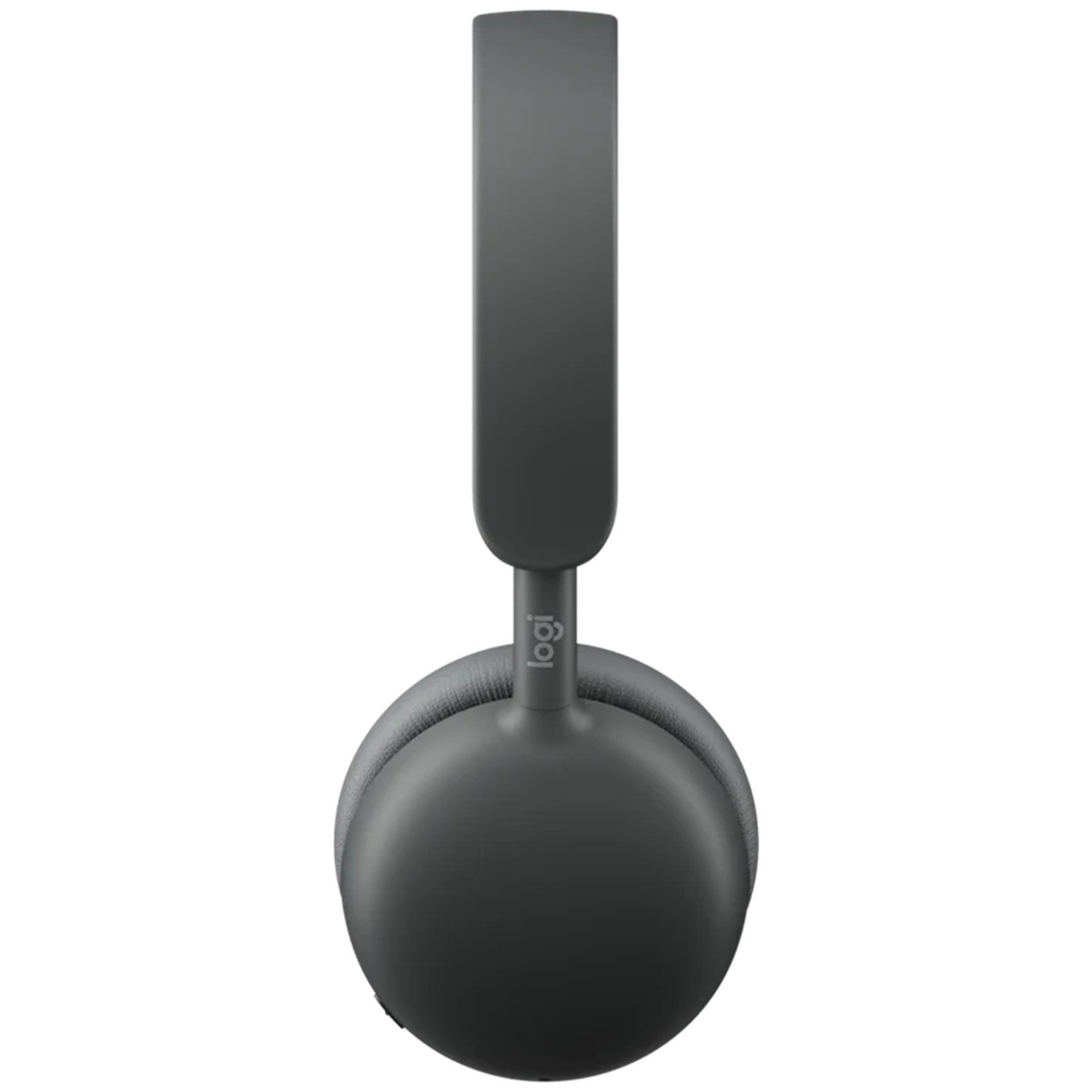 Casque gris avec logo Logitech sur l'arceau, sur fond blanc.