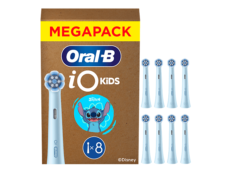 Oral-B Kids Stitch Aufsteckbürsten für Kinder ab 6 Jahren, 8er
