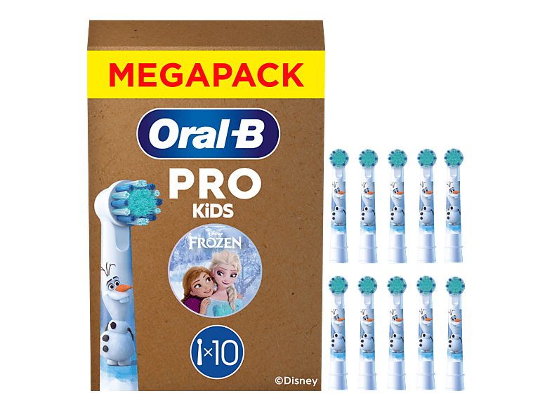 Oral-B Kids Frozen Aufsteckbürsten für Kinder ab 3 Jahren, 10er