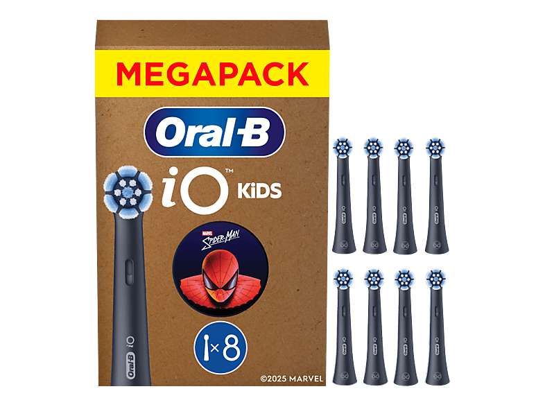 Oral-B iO Kids Spiderman Aufsteckbürsten für Kinder ab 6 Jahren,